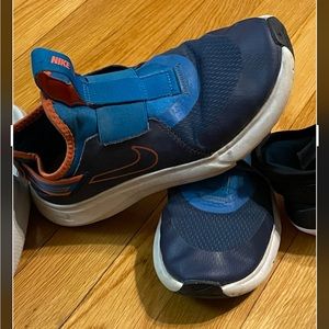 boys nike size 3 slip on non tie